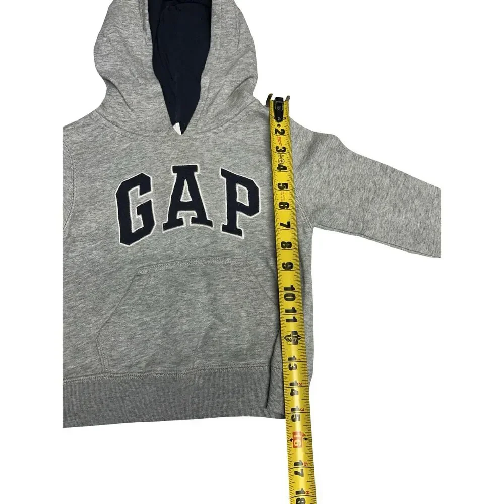 Baby Gap Gray Pullover Hoodie 3 Years Toddler Stain on Back Sleeve Sweatshirt